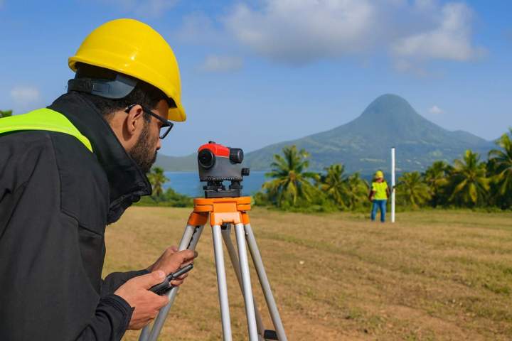 Travaux de bornage, Martinique